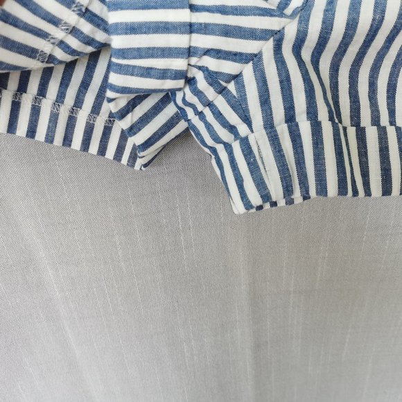Express navy and white striped shorts NWOT - Picture 4 of 11